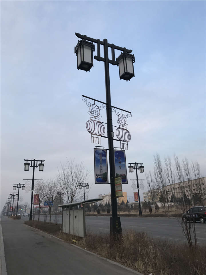 山西大同广灵县老城区路灯改造案例